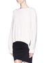 Front View - Click To Enlarge - HELMUT LANG - 'Essential' cutout side cotton-blend sweater
