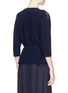Back View - Click To Enlarge - CHLOÉ - Floral lace shoulder Merino wool-cashmere sweater