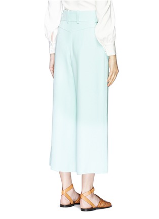 Back View - Click To Enlarge - CHLOÉ - Pleated crepe culottes