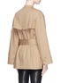 Back View - Click To Enlarge - HELMUT LANG - Drawstring collar trench coat