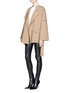 Figure View - Click To Enlarge - HELMUT LANG - Drawstring collar trench coat