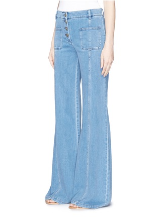 Front View - Click To Enlarge - CHLOÉ - Flared leg denim pants