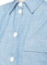 Detail View - Click To Enlarge - CHLOÉ - Tie front chambray shirt