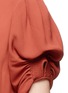 Detail View - Click To Enlarge - CHLOÉ - Smocked effect pouf sleeve crepe shirt
