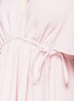 Detail View - Click To Enlarge - CHLOÉ - Drawstring waist ruffle sleeve cady dress
