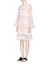 Front View - Click To Enlarge - CHLOÉ - Ruffle floral print crépon dress
