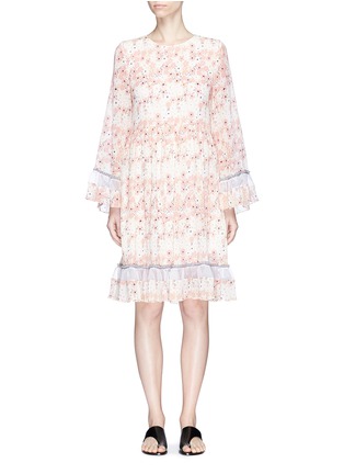 Main View - Click To Enlarge - CHLOÉ - Ruffle floral print crépon dress