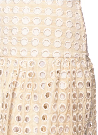 Detail View - Click To Enlarge - CHLOÉ - Embroidered eyelet skirt