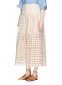 Front View - Click To Enlarge - CHLOÉ - Embroidered eyelet skirt