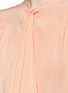 Detail View - Click To Enlarge - CHLOÉ - Pussybow ruched crepe de chine blouse