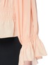 Detail View - Click To Enlarge - CHLOÉ - Pussybow ruched crepe de chine blouse