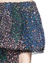 Detail View - Click To Enlarge - CHLOÉ - Firework print ruffle off-shoulder dress