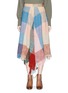 Main View - Click To Enlarge - CHLOÉ - Fringe hem colourblock open weave midi skirt