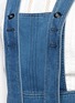 Detail View - Click To Enlarge - CHLOÉ - Ruched denim pinafore dress
