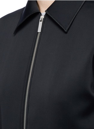 Detail View - Click To Enlarge - HELMUT LANG - Scuba jersey cropped bomber jacket