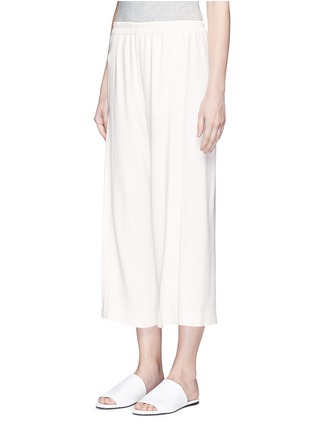 Front View - Click To Enlarge - HELMUT LANG - Pleated crepe culottes
