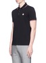 Front View - Click To Enlarge - MONCLER - Logo patch polo shirt