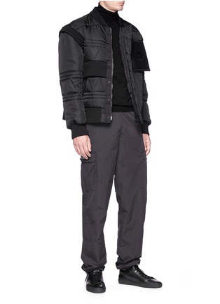 Figure View - Click To Enlarge - MONCLER - x Craig Green 'Richie' storm flap down bomber jacket