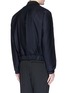 Back View - Click To Enlarge - MC Q - Pleated suiting blouson jacket