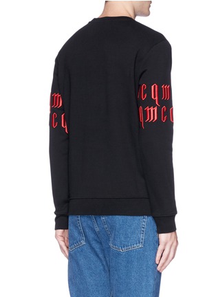 Back View - Click To Enlarge - MC Q - Logo embroidered sweatshirt