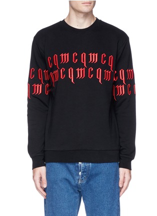 Main View - Click To Enlarge - MC Q - Logo embroidered sweatshirt