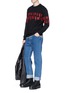Figure View - Click To Enlarge - MC Q - Logo embroidered sweatshirt