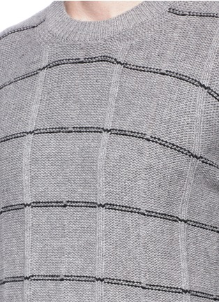 Detail View - Click To Enlarge - MC Q - Stripe wool-cashmere sweater