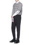 Figure View - Click To Enlarge - MC Q - Stripe wool-cashmere sweater