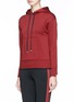 Front View - Click To Enlarge - HELMUT LANG - Shrunken technical terry hoodie