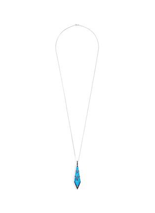 Main View - Click To Enlarge - STEPHEN WEBSTER - Crystal Haze diamond sapphire 18k white gold pendant necklace
