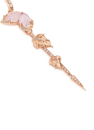 Detail View - Click To Enlarge - STEPHEN WEBSTER - Crystal Haze diamond 18k rose gold detachable earrings