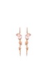 Main View - Click To Enlarge - STEPHEN WEBSTER - Crystal Haze diamond 18k rose gold detachable earrings