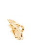 Detail View - Click To Enlarge - STEPHEN WEBSTER - Diamond pavé brushed 18k yellow gold wing earrings