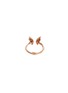 Figure View - Click To Enlarge - STEPHEN WEBSTER - Bat diamond 18k rose gold mini open ring