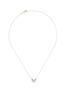 Main View - Click To Enlarge - STEPHEN WEBSTER - Diamond 18k white gold mini moth wing necklace