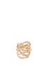 Main View - Click To Enlarge - STEPHEN WEBSTER - 'Poison Ivy Couture Set' diamond 18k yellow gold caged ring