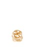 Figure View - Click To Enlarge - STEPHEN WEBSTER - 'Poison Ivy Couture Set' diamond 18k yellow gold caged ring