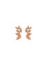 Main View - Click To Enlarge - STEPHEN WEBSTER - 'Pavé Triple' diamond 18k rose gold batmoth earrings
