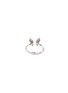 Figure View - Click To Enlarge - STEPHEN WEBSTER - Diamond 18k white gold batmoth mini open ring