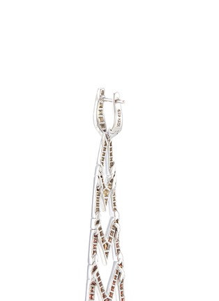Detail View - Click To Enlarge - STEPHEN WEBSTER - Sapphire 18k white gold long drop earrings