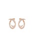 Main View - Click To Enlarge - STEPHEN WEBSTER - 'Stem Mini Hoop' diamond pavé 18k rose gold earrings