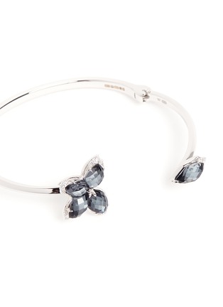 Detail View - Click To Enlarge - STEPHEN WEBSTER - Crystal Haze 18k white gold floral bangle