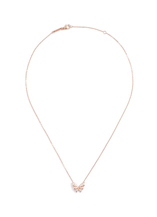Main View - Click To Enlarge - STEPHEN WEBSTER - Batmoth diamond 18k rose gold mini pendant necklace