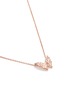 Figure View - Click To Enlarge - STEPHEN WEBSTER - Batmoth diamond 18k rose gold mini pendant necklace