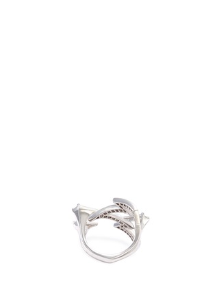 Figure View - Click To Enlarge - STEPHEN WEBSTER - 'Bolt' diamond 18k white gold open ring