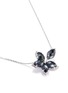 Figure View - Click To Enlarge - STEPHEN WEBSTER - Crystal haze diamond 18k white gold floral pendant necklace