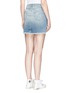 Back View - Click To Enlarge - SANDRINE ROSE - 'The Mini Skirt' in embroidered denim