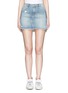 Main View - Click To Enlarge - SANDRINE ROSE - 'The Mini Skirt' in embroidered denim