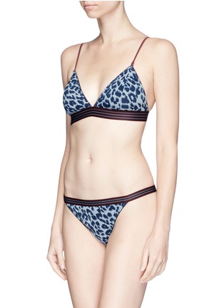Figure View - Click To Enlarge - 72930 - 'Darling' leopard print triangle bralette