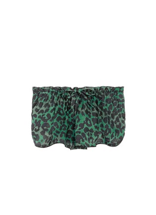 Main View - Click To Enlarge - 72930 - 'Audrey H' leopard print sateen pyjama shorts